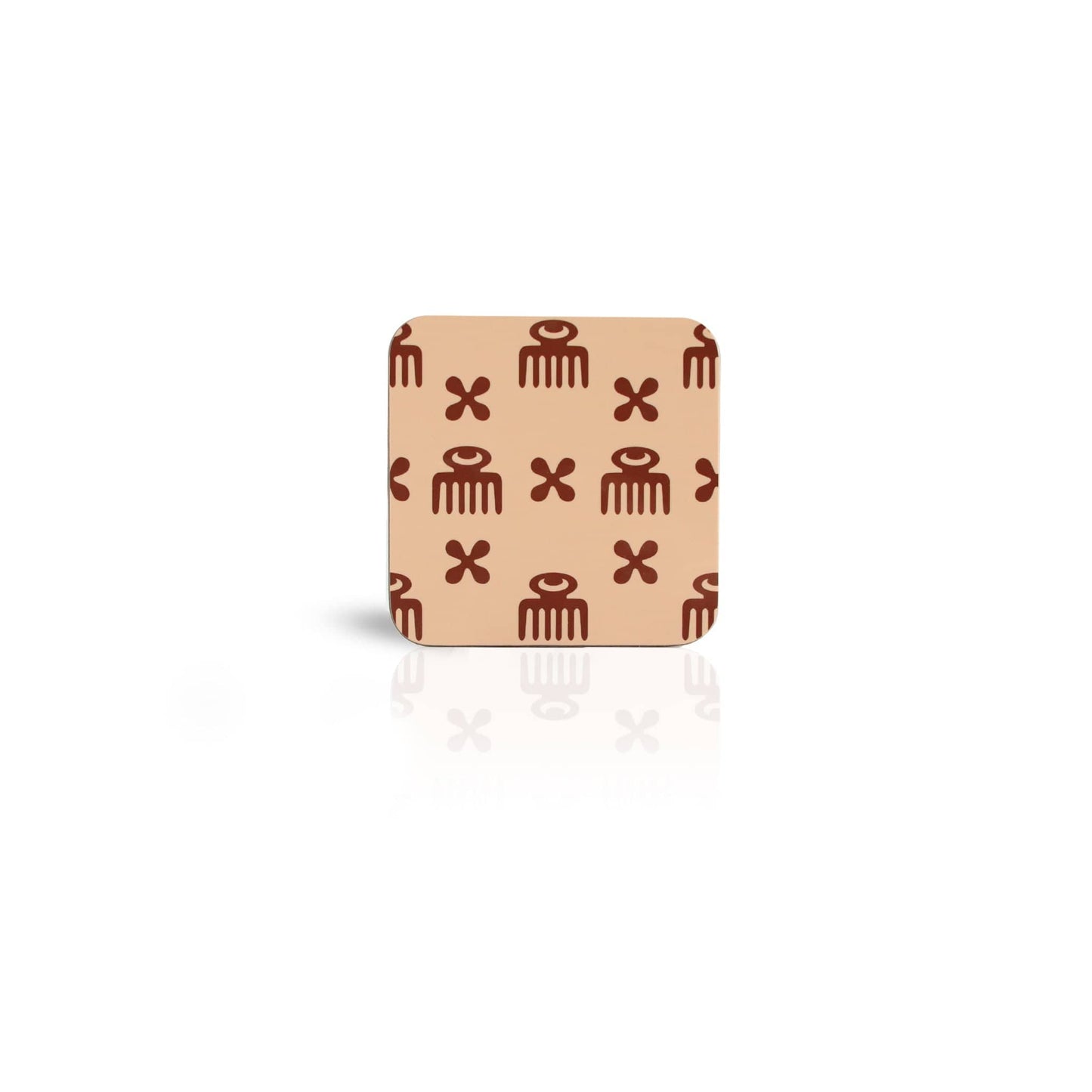 oat duafe square wooden coaster 